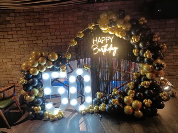 Black and Gold Theme Decoration